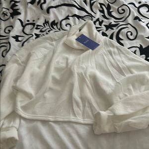 White Sheer Long Sleeve Top